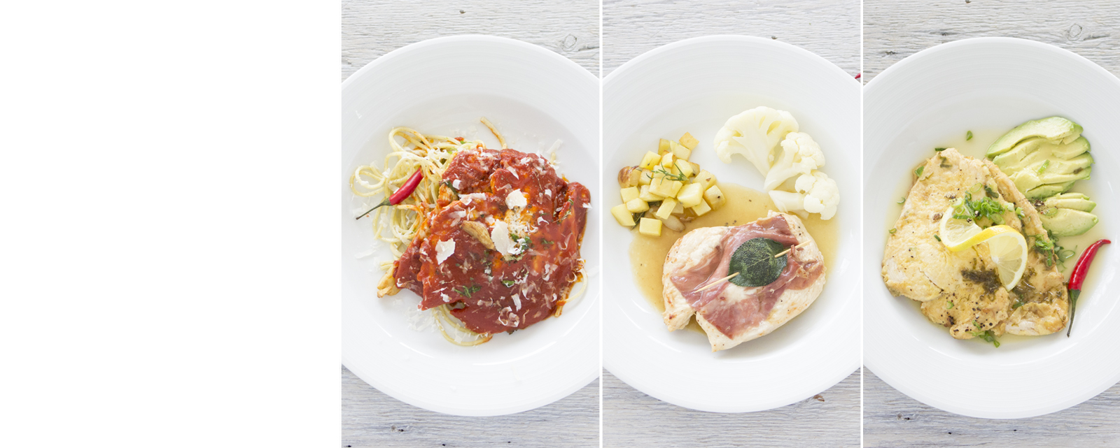 Our star food this month, 3 style chicken scallopini