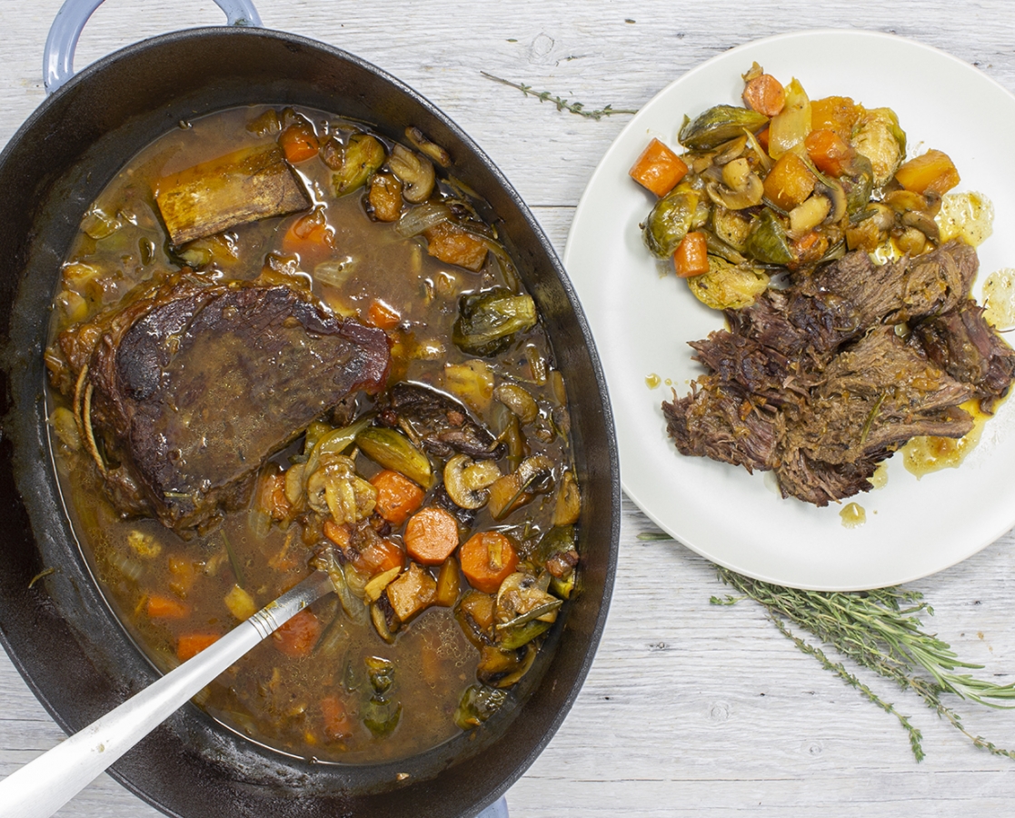 Bœuf braisé au Balsamumm avec ses légumes d’automne