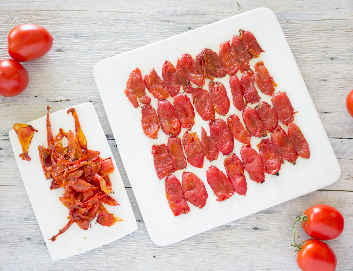 Carpaccio de tomates rôties