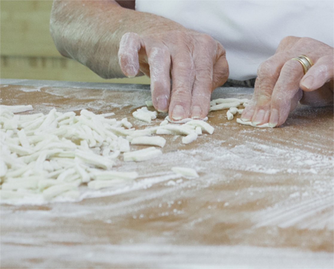 Cavatelli et rapini façon artisanale de la région de Molise