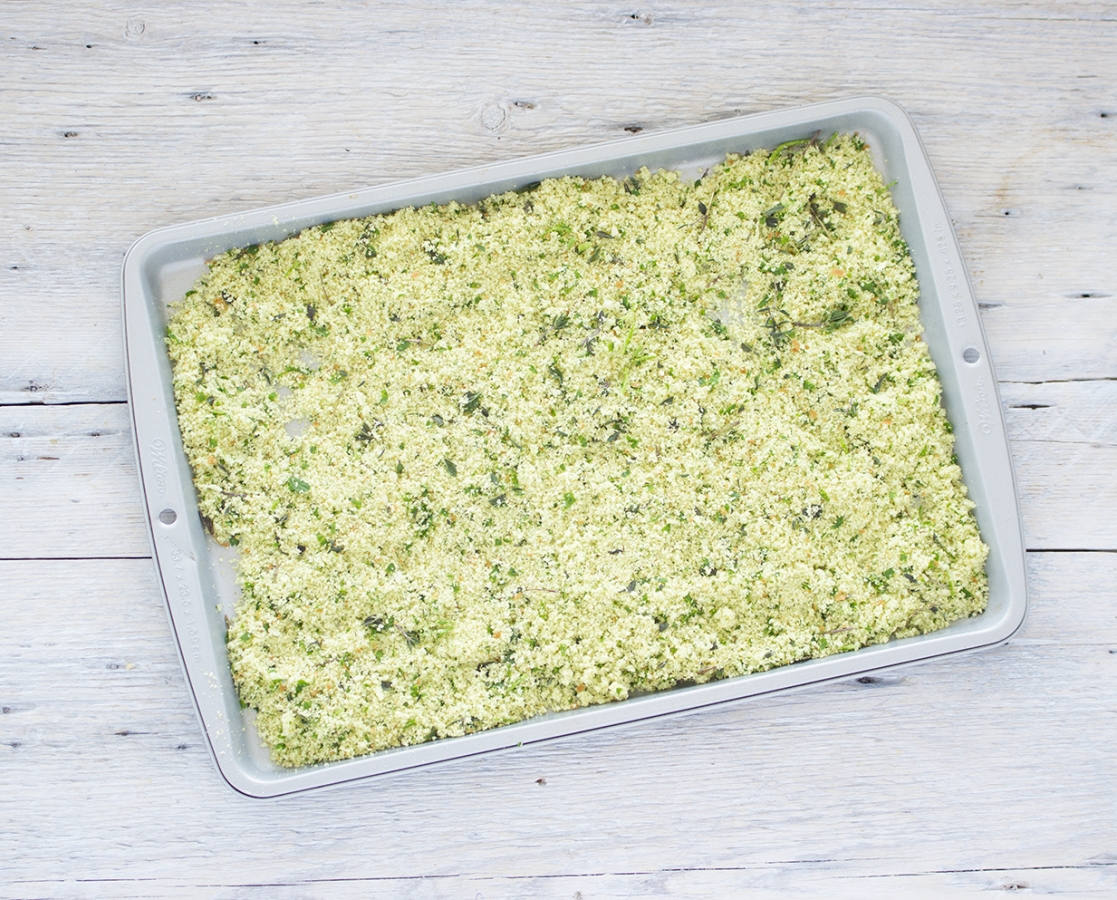 Homemade herb breadcrumbs