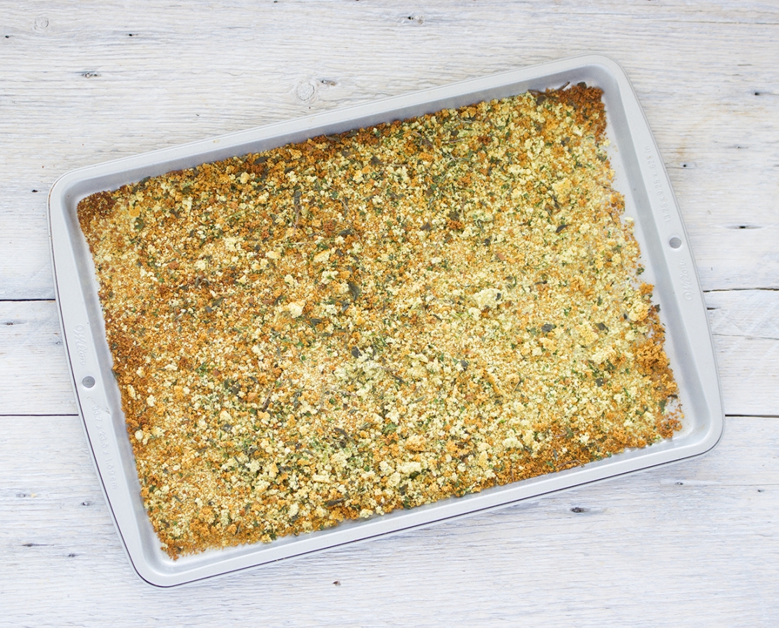 Homemade herb breadcrumbs