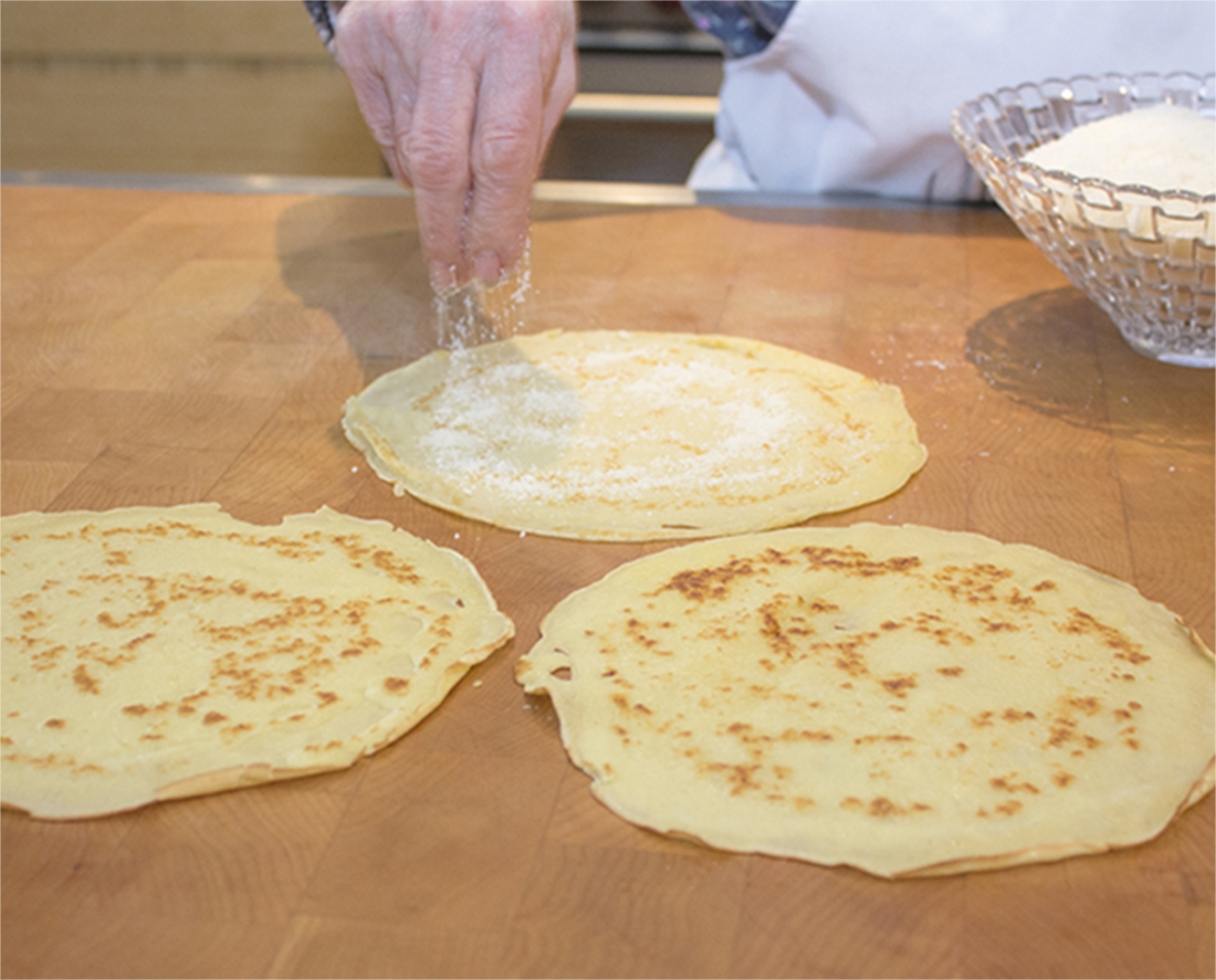 Pancakes in Broth