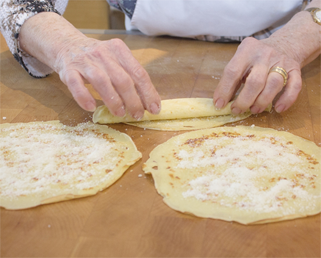 Pancakes in Broth