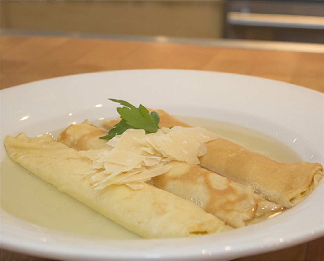 Crêpes au bouillon