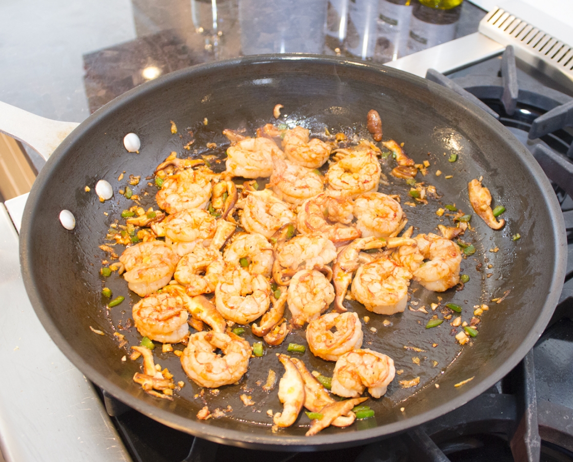 Crevettes et Shiitakes sautés au Balsamumm