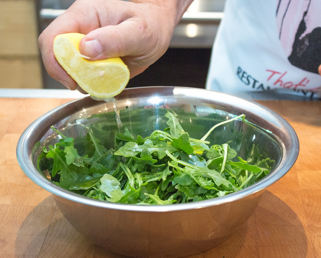 Slow roasted cherry tomato, spinach and pancetta frittata