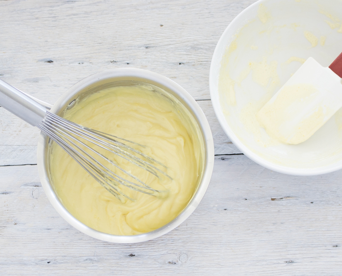 Vanilla Pudding Biscuit cake