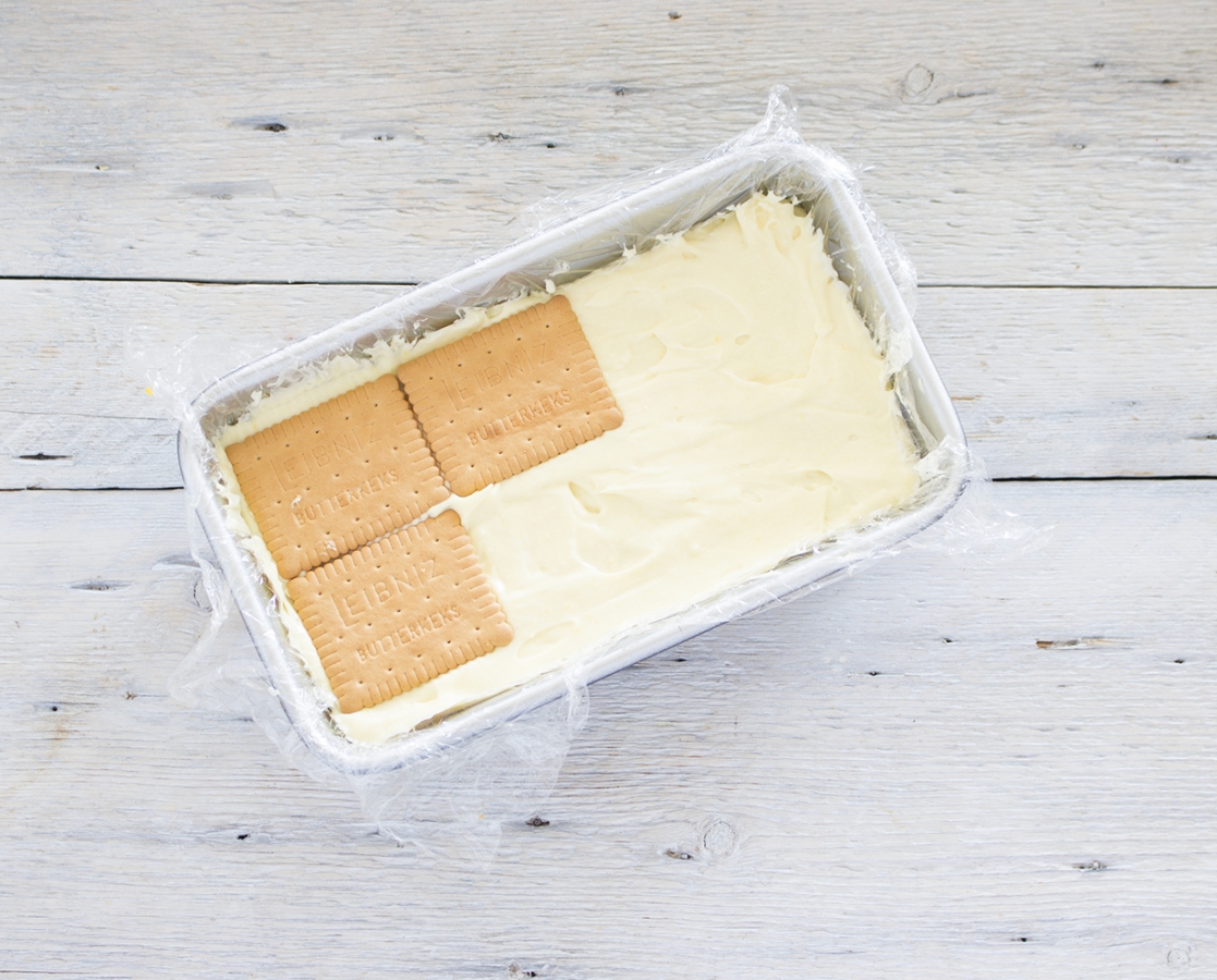 Gâteau de biscuits et pudding à la vanille