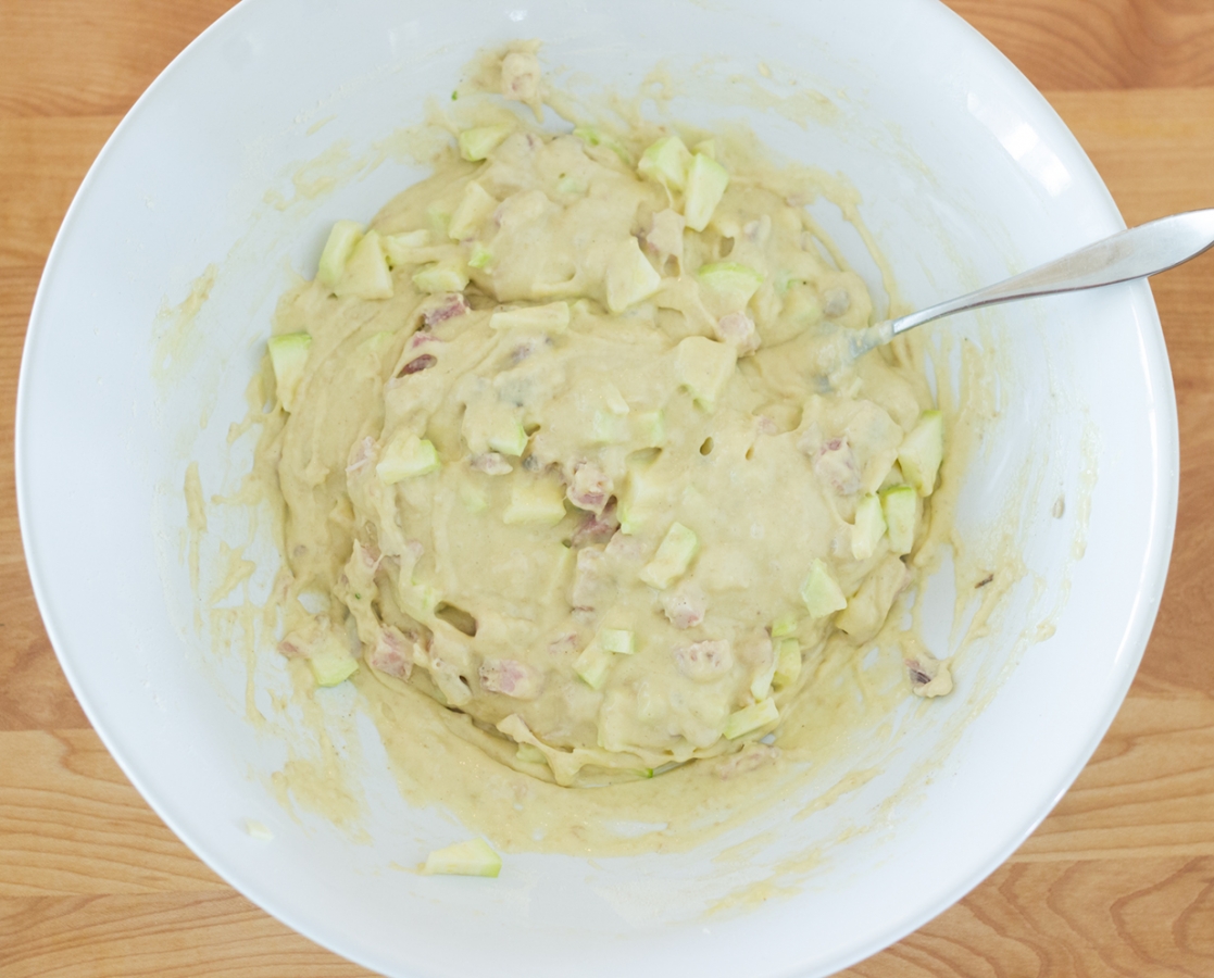 Gâteau de courgette et pancetta