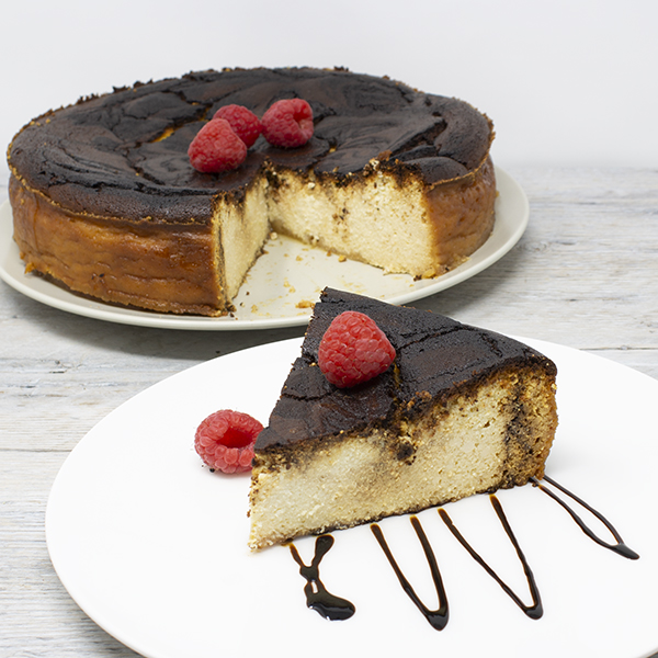 Gâteau marbré à la ricotta et au Balsamumm à la framboise