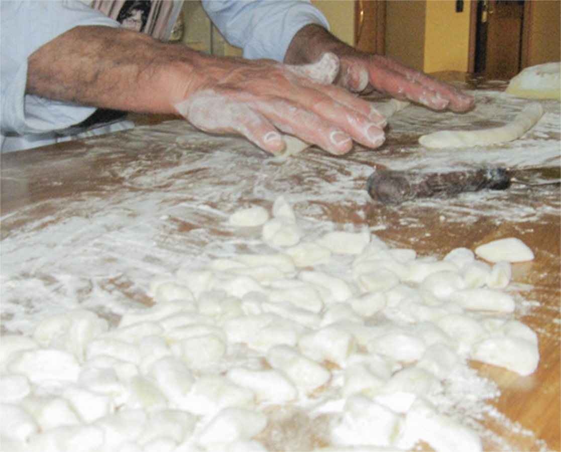 My father's homemade Gnocchi