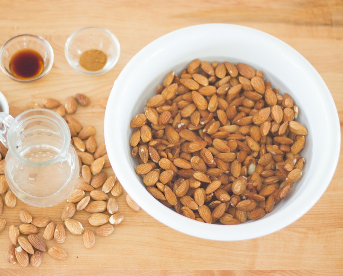 Homemade almond milk