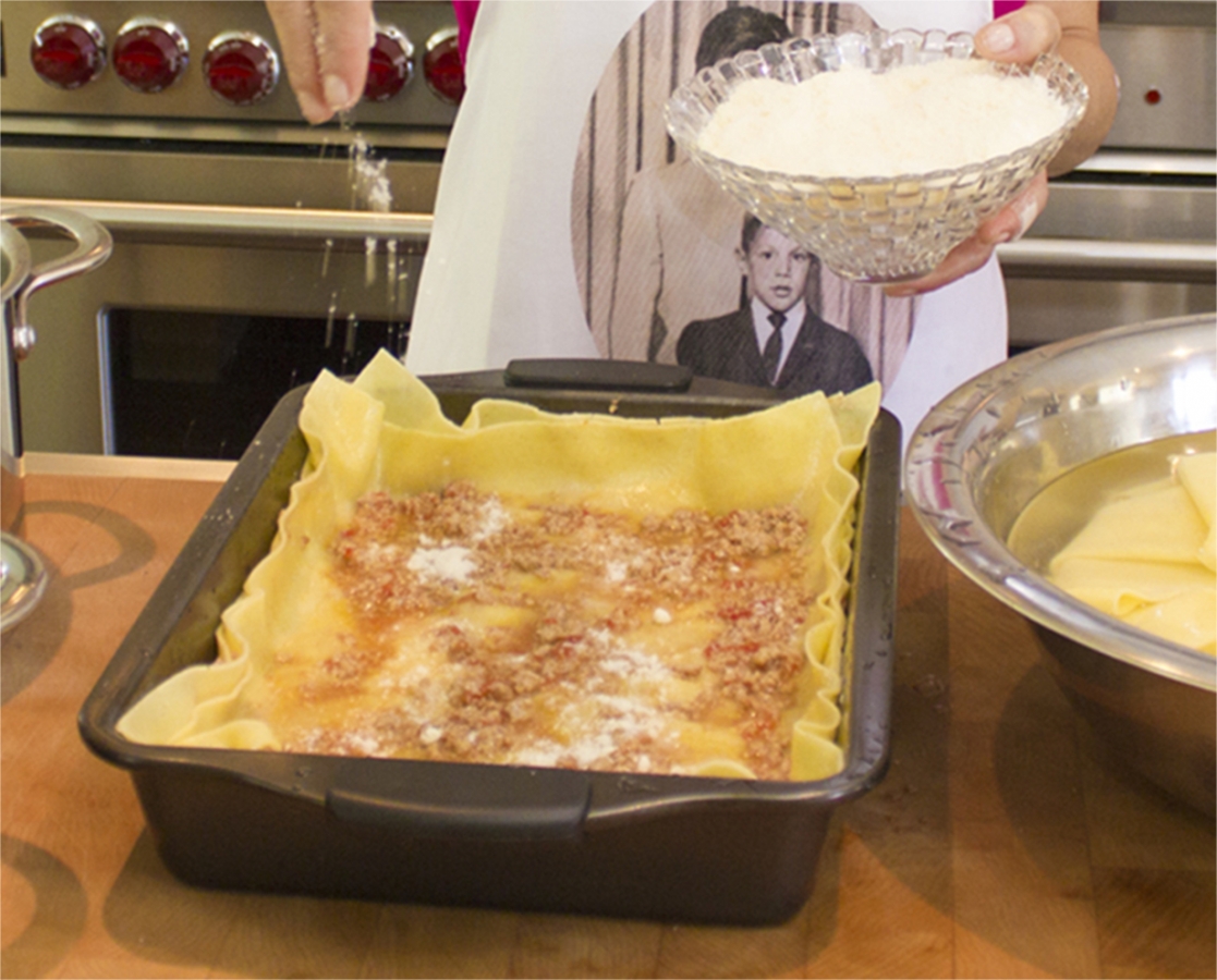 Lasagna with meat Ragu sauce