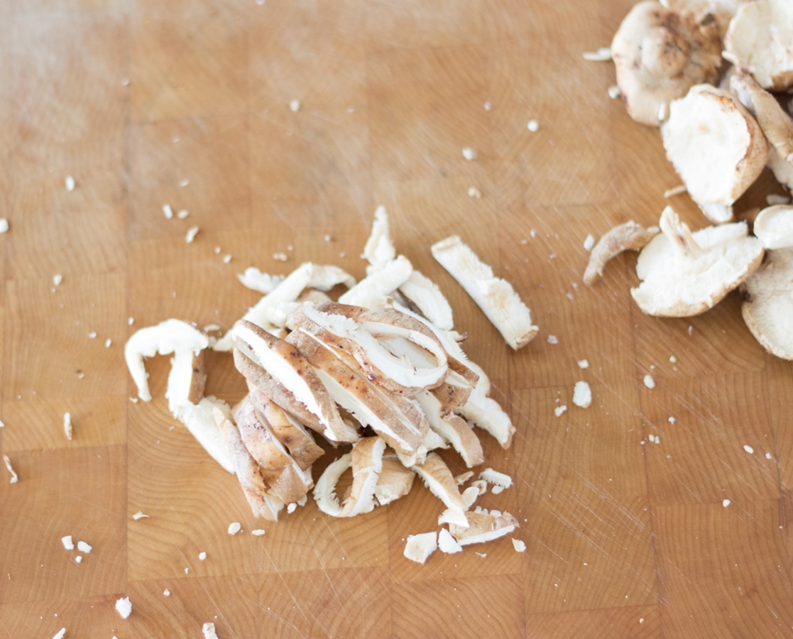 Duck confit and shiitake mushroom lasagna with a creamy white wine fresh sage sauce