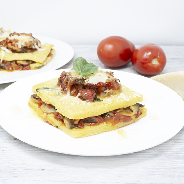 Gluten-free Polenta lasagna