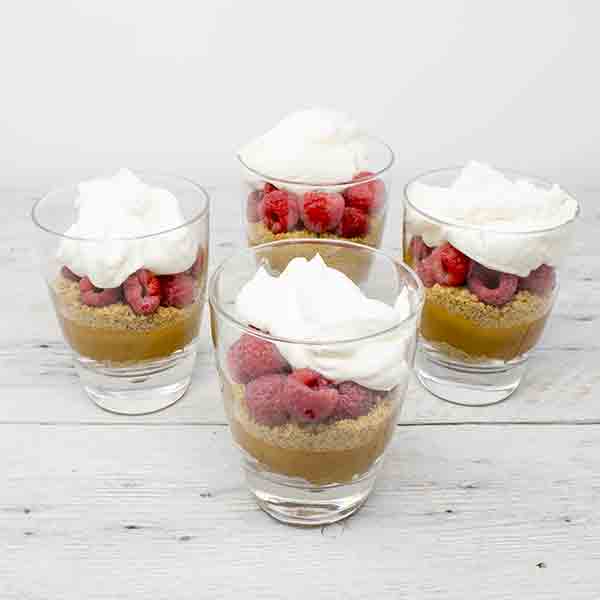 Raspberry & Dulce di leche Parfait