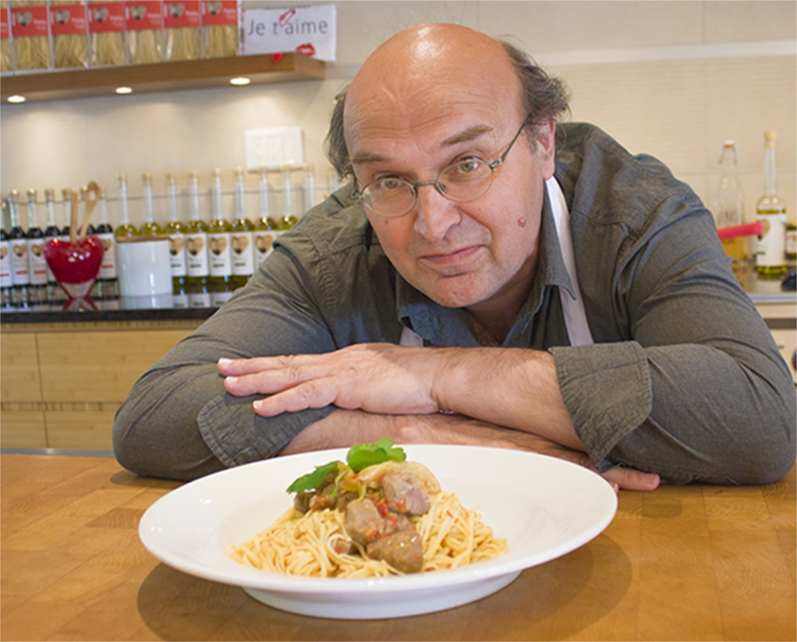 Spaghetti à l'agneau et au fenouil