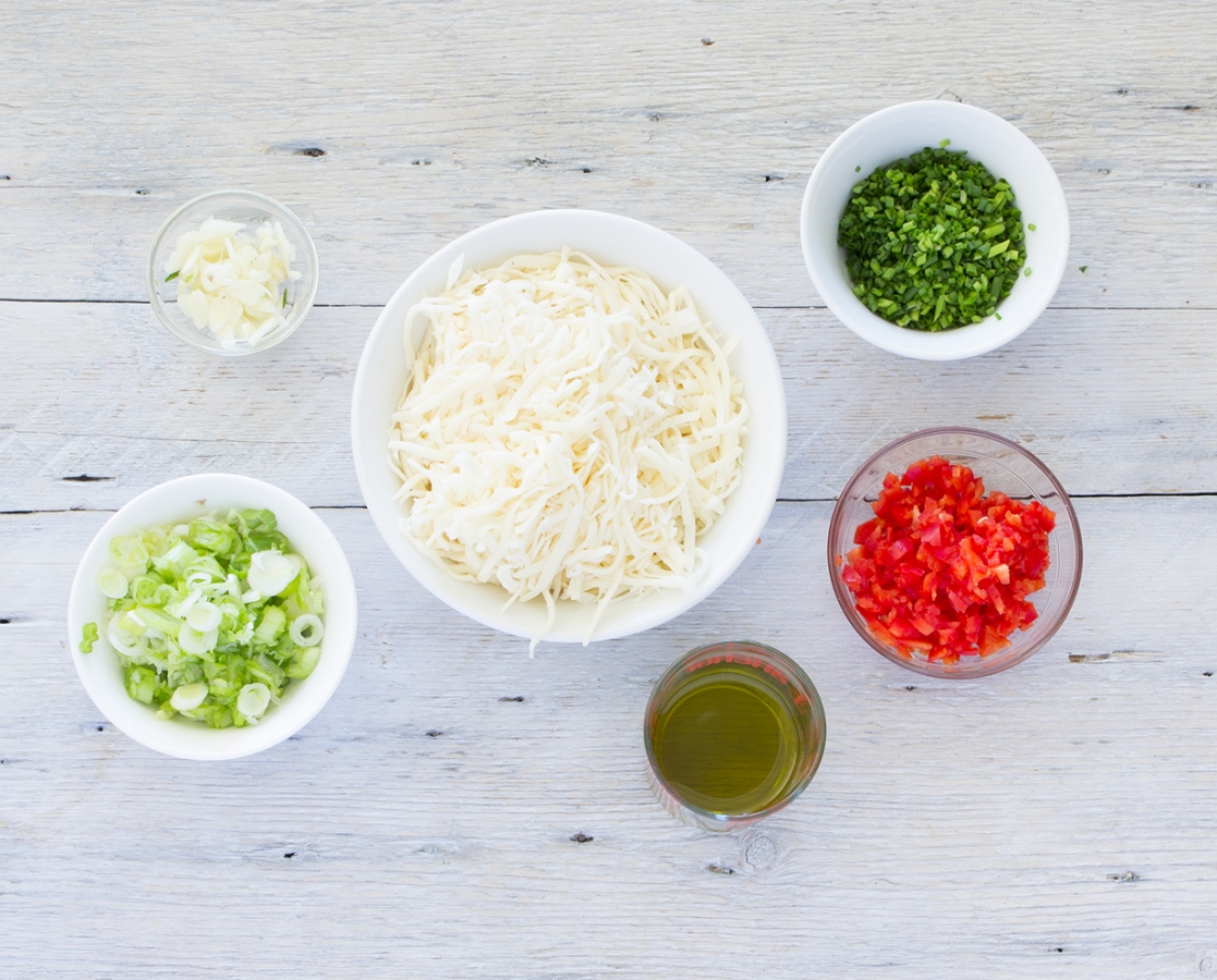 Crushed Potatoes with garlic, olive oil and Gruyère cheese