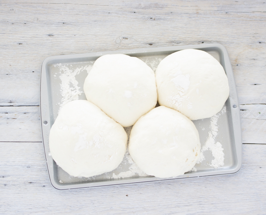 Homemade pizza dough