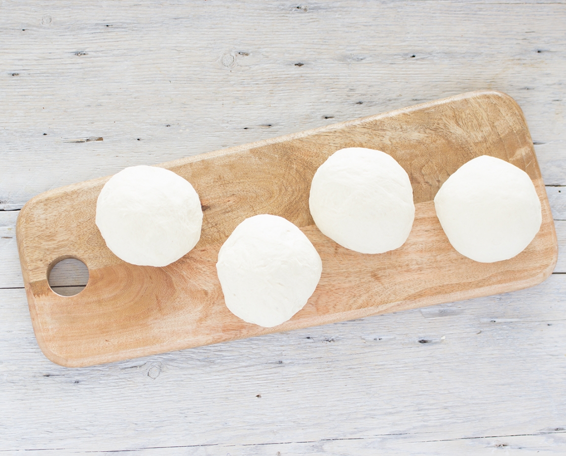 Homemade pizza dough