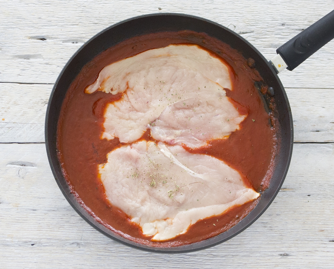 Escalopes de poulet "alla pizzaïola"