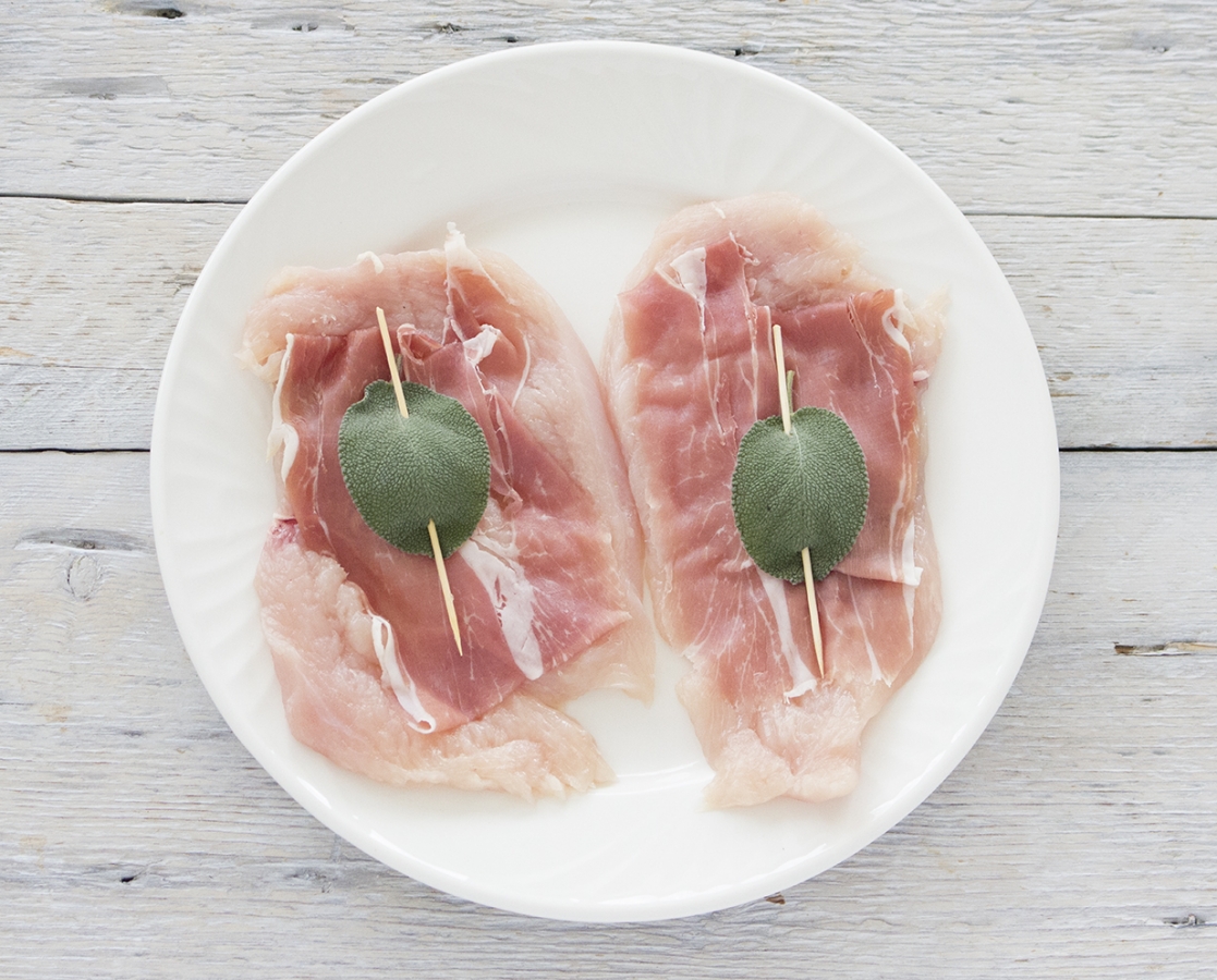 Saltimbocca de poulet