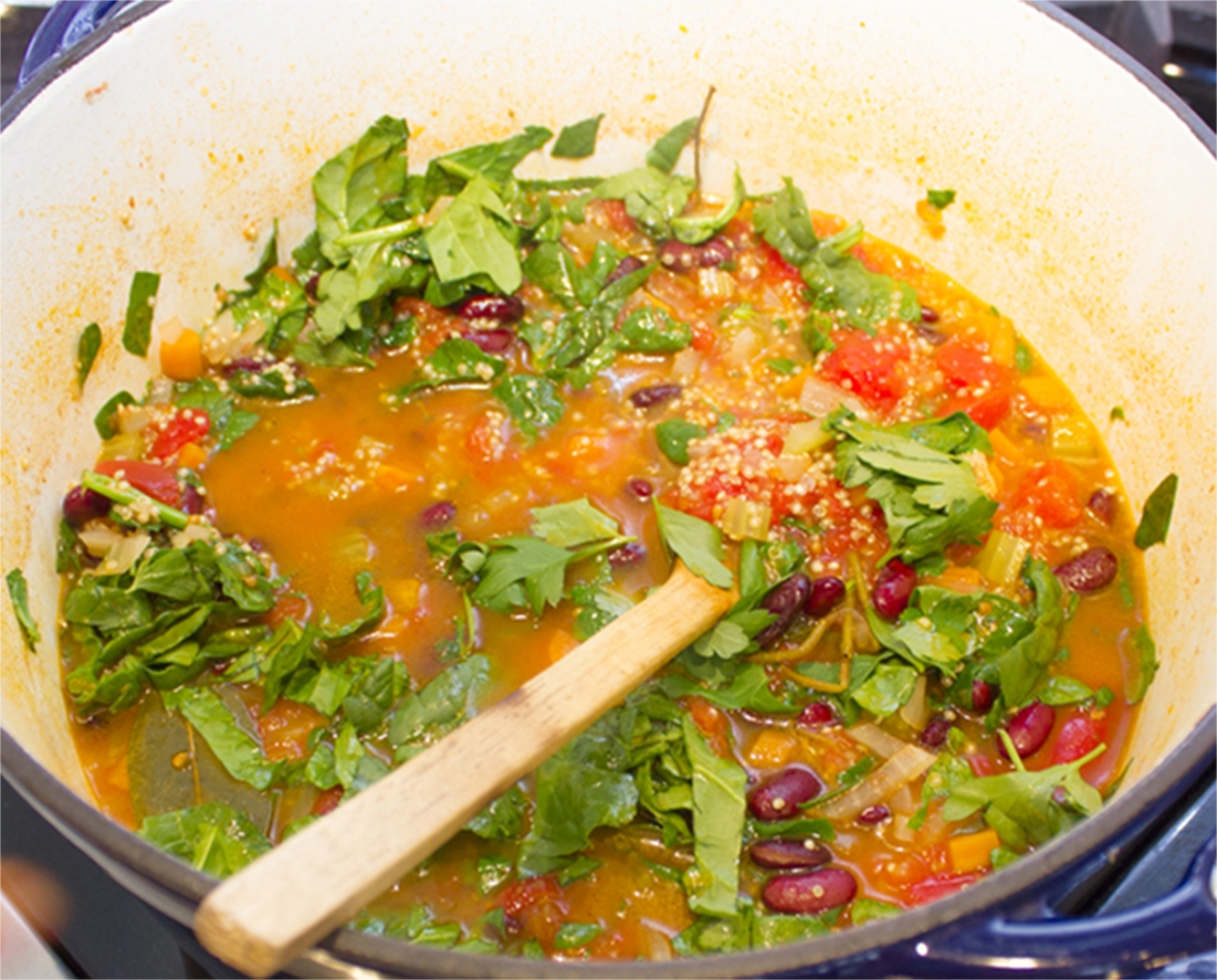 Minestrone de quinoa