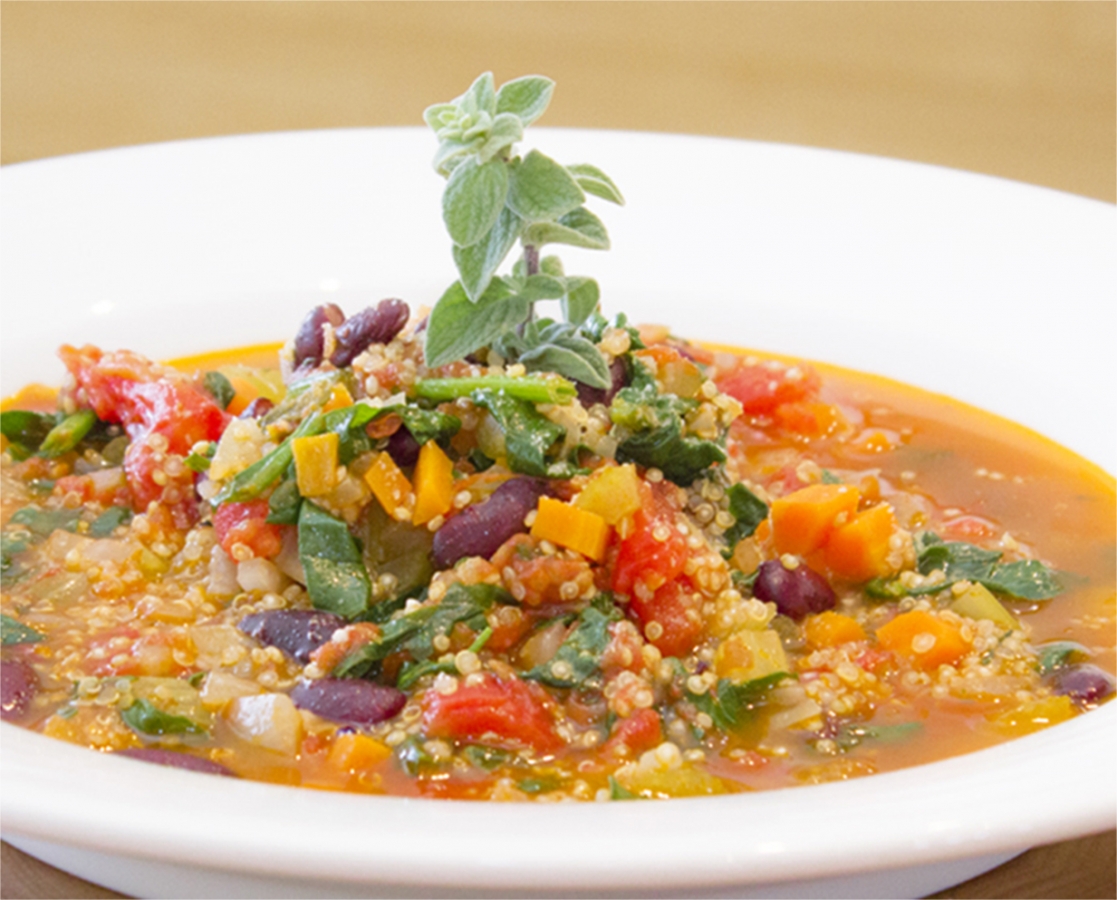 Minestrone de quinoa