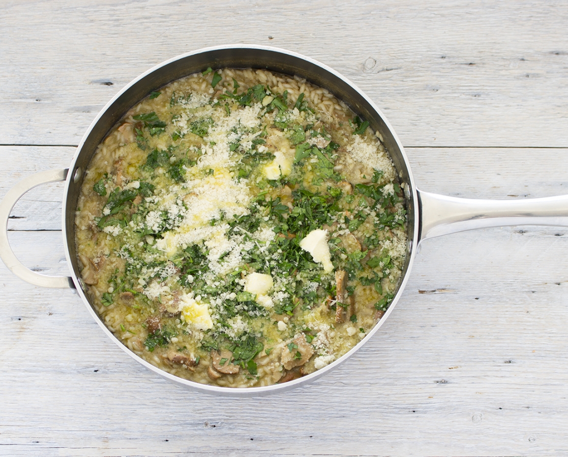 Risotto aux cèpes et au parmesan