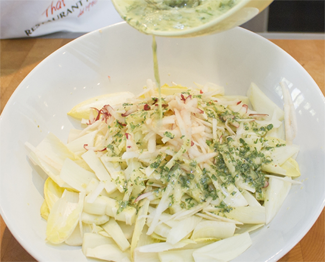 Endive, fennel and apple salad