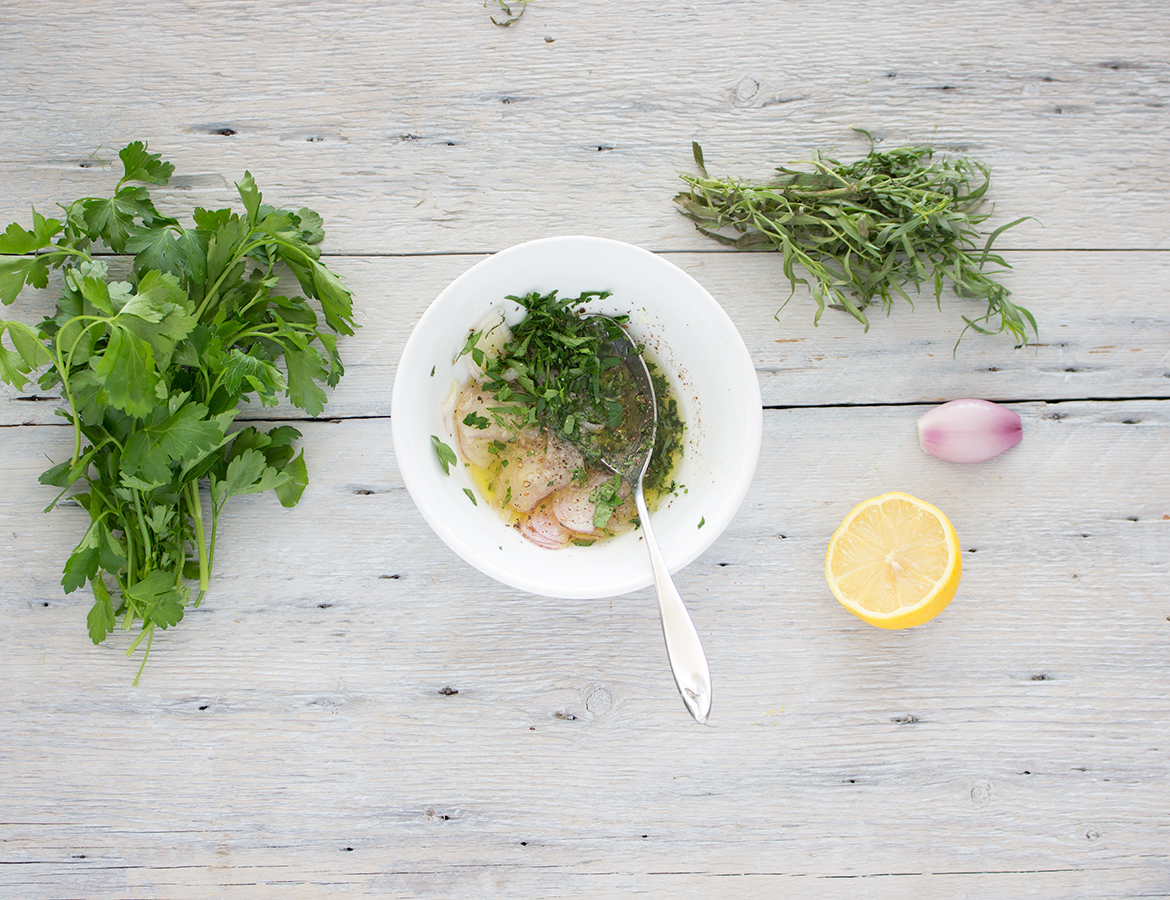 Marinated fennel and radish salad