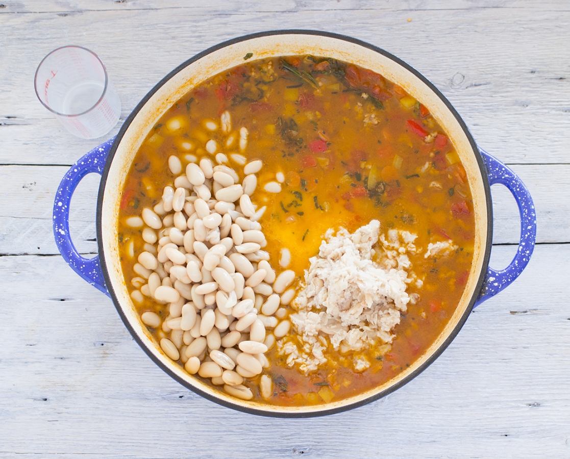 Soupe aux cannellini et à la saucisse italienne