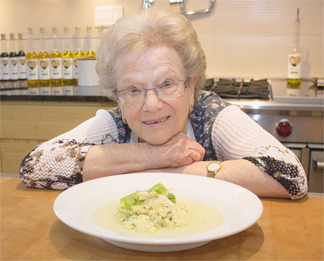 Cardoon and egg Soup