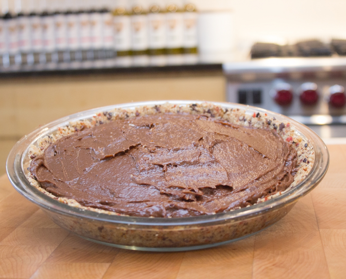 Vegan choco-maya pie