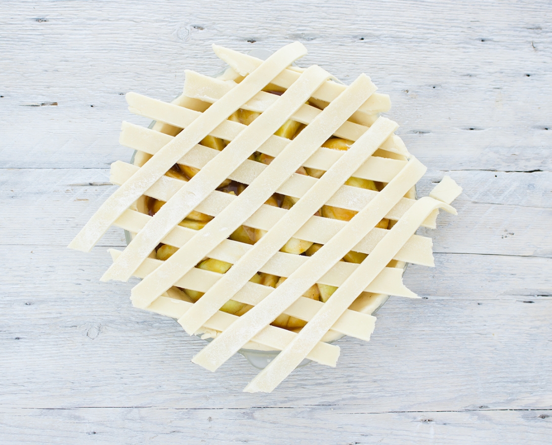 Tarte aux pommes et au caramel salé