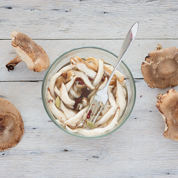 Pickled Shiitake mushrooms