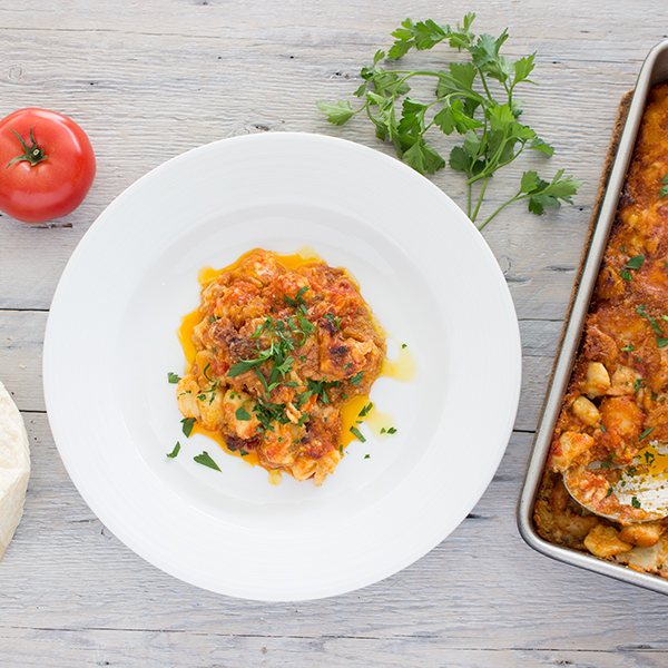 Gnocchi and eggplant Parmesan