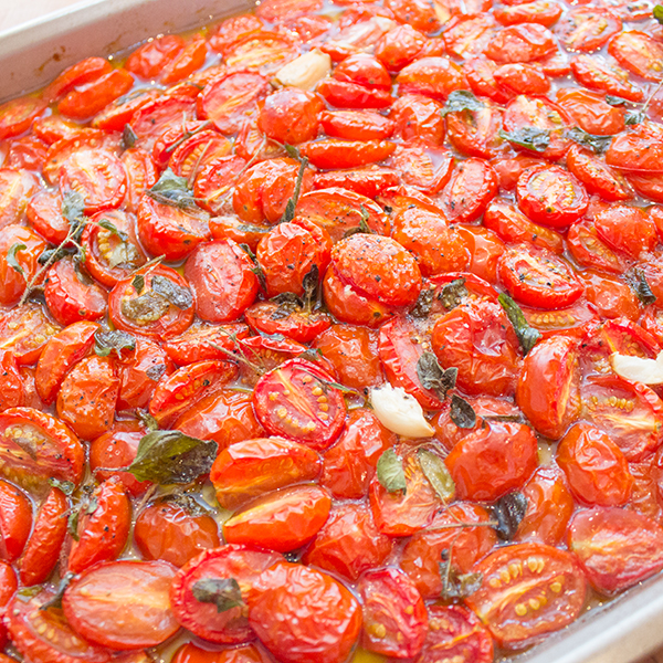 Tomates cerises rôties