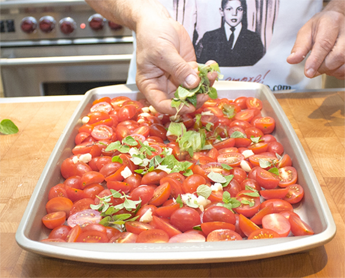 Slow roasted cherry tomatoes