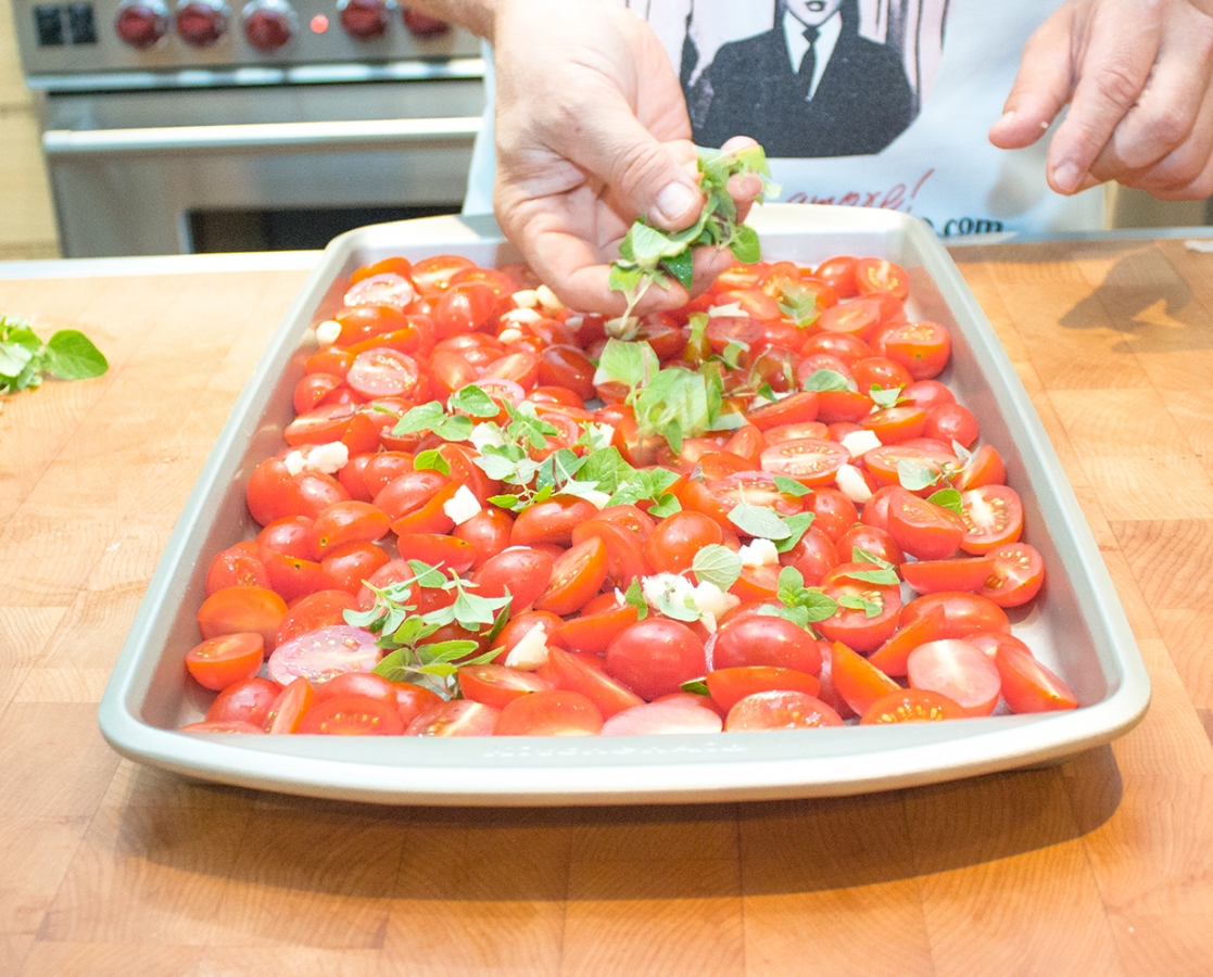 Slow roasted cherry tomatoes