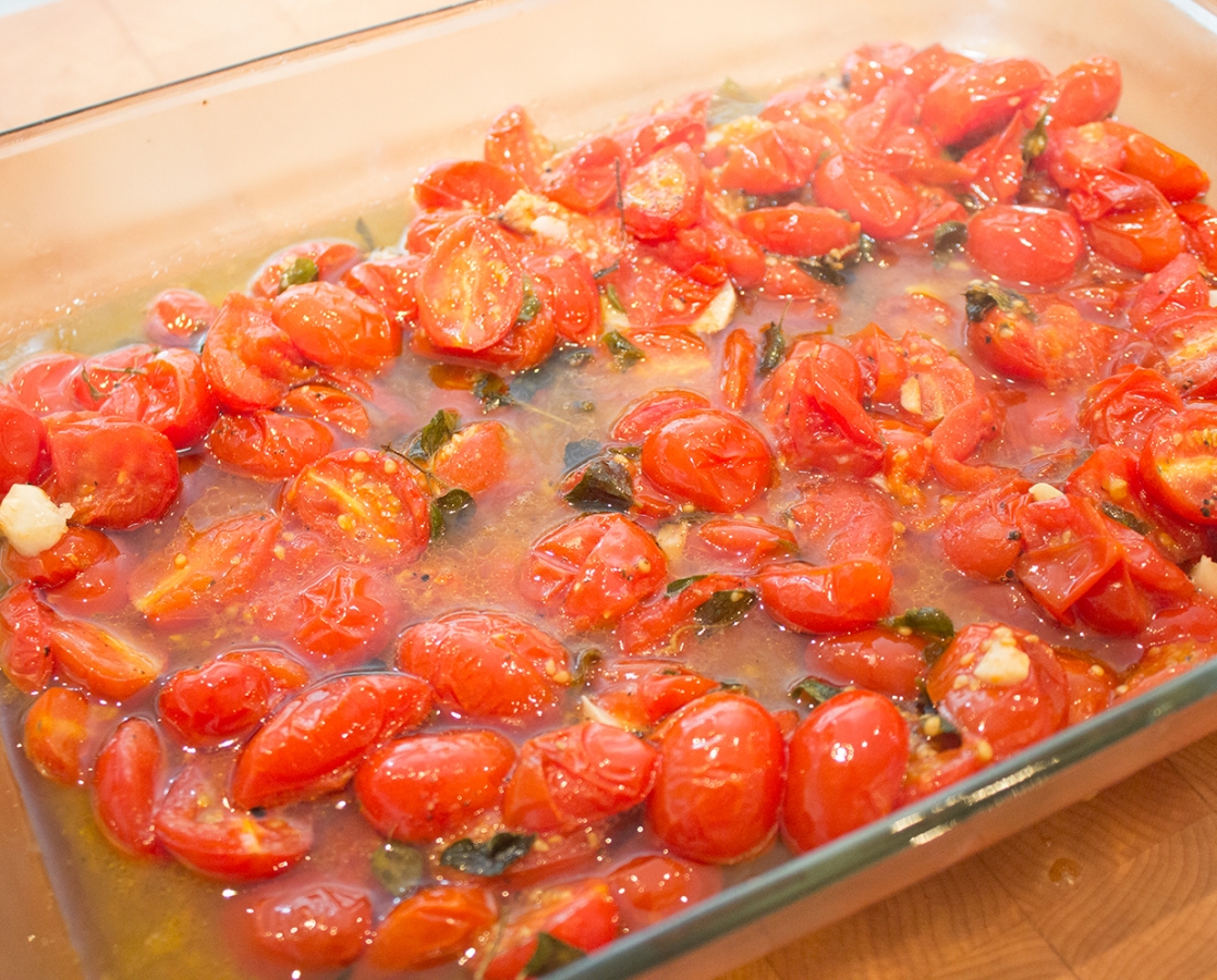 Slow roasted cherry tomatoes
