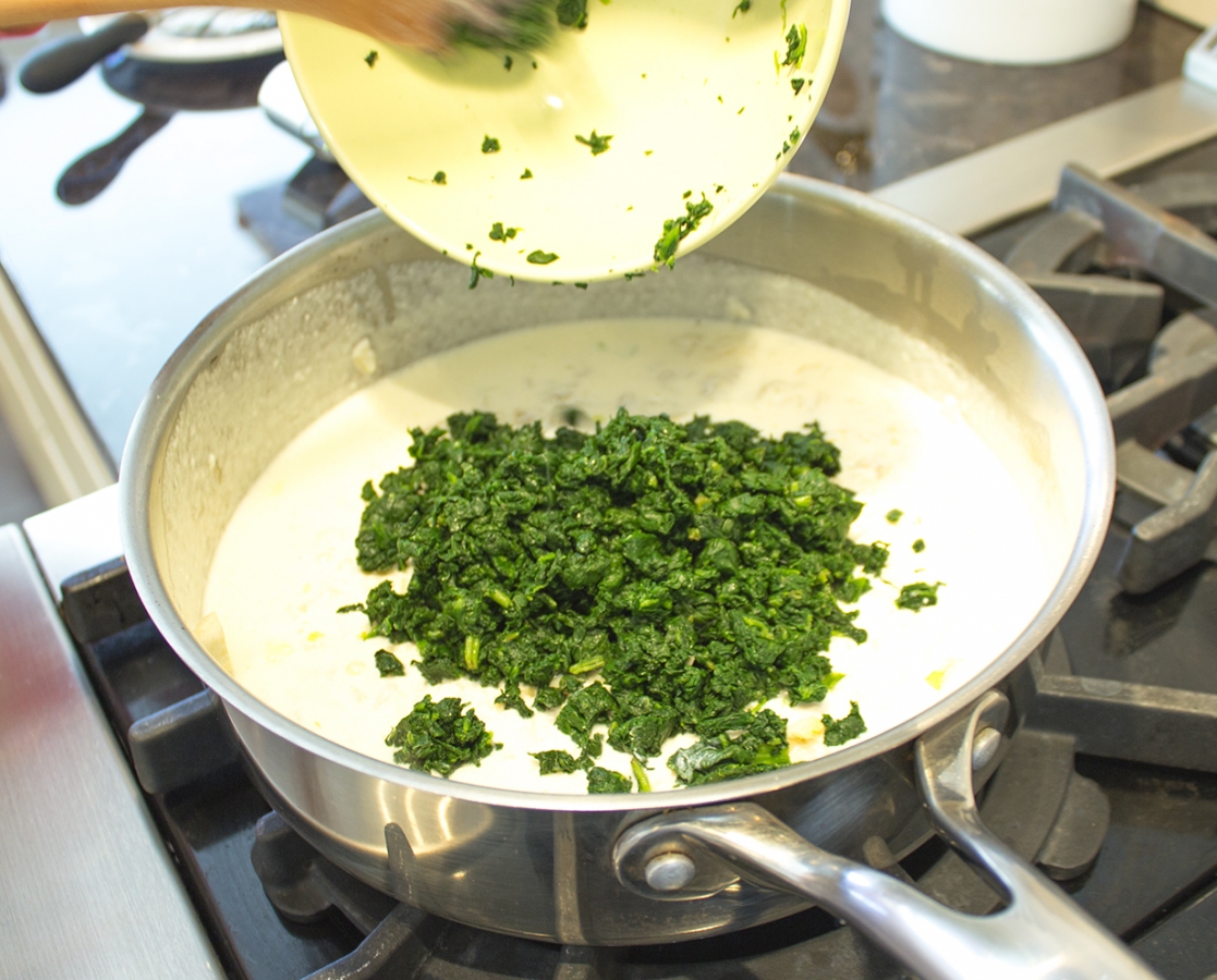 Trempette chaude aux 3 fromages avec épinards et artichauts