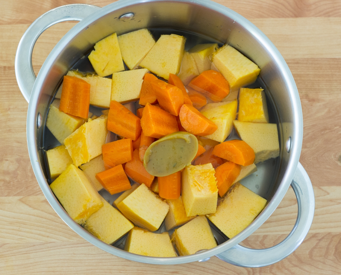 Pumpkin and coconut milk soup