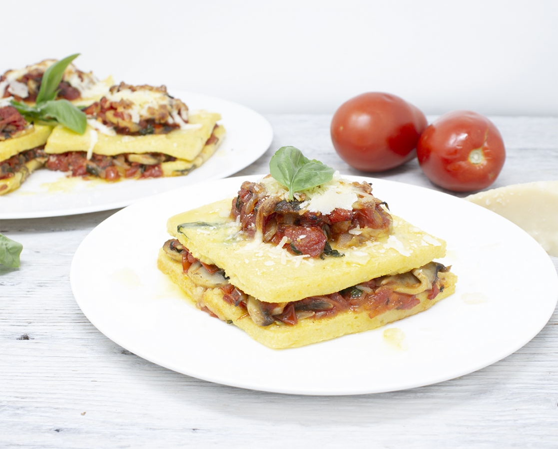 Gluten-free Polenta lasagna